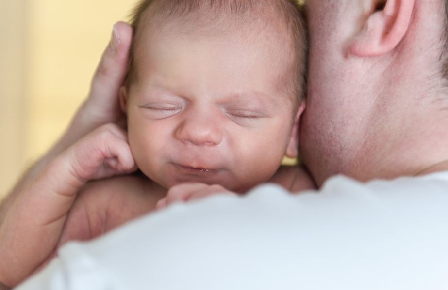 baby with dad